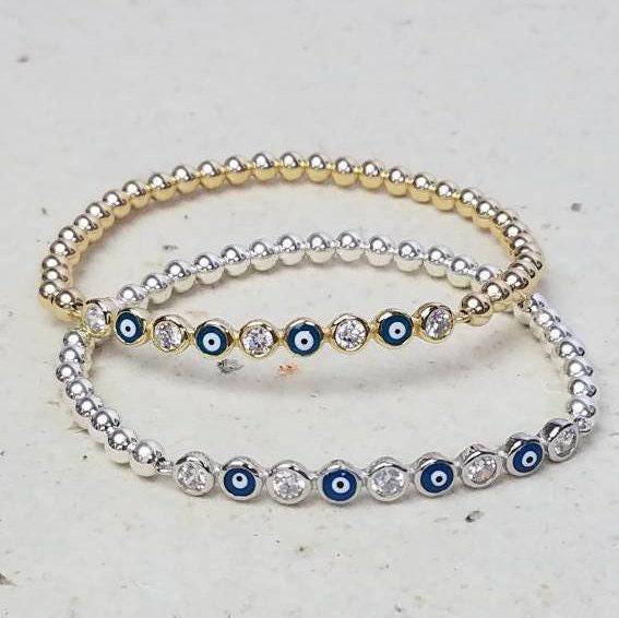 Evil Eye Bracelet, Bar Bracelet, Protection Bracelet,
