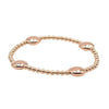 Gold Filled 3mm Stackable Beads Bracelet with 10mm Lentil Beads - Boho  Hippie Style Flat Bead Tarnish Free Stretch Layering Bracelet