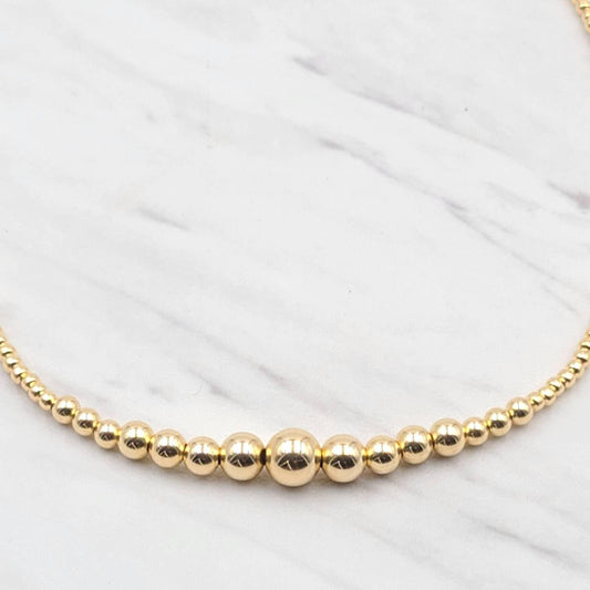 Dainty Bead Necklace, Isabella Necklace, Bridesmaid Necklace,