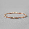 3mm Gold Filled Beaded Stretch Bracelet - Layering Jewelry for Women by Isabella Celini - Tarnish Free and Waterproof
