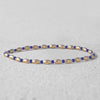 Gold Filled Stacking Bracelet - Non Tarnish Waterproof Glass Beaded Layering Jewelry