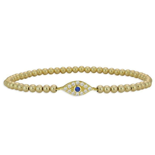 Evil Eye Bracelet, Beaded Bracelet, Protection Bracelet,
