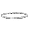Gold Filled CZ Pave Bar Bracelet for Women - Stretchable Stacking Bridesmaid Jewelry