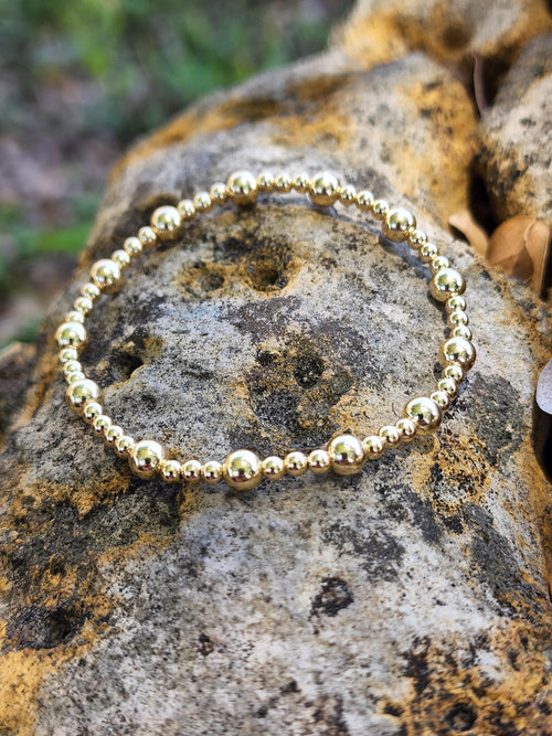 Beaded Bracelet, Stacking Bracelet, Gold Filled Bracelet,