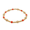 Dainty Stretch Bracelet 14k Gold Filled - Colorful Beads - Gift for Women - Tarnish Free Jewelry Stacking Bracelet