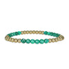 Gold Filled Gemstone Bracelet - Semi Precious Beads - Tarnish Free - Stackable - Ladies Jewelry