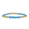 Gold Filled Gemstone Bracelet - Semi Precious Beads - Tarnish Free - Stackable - Ladies Jewelry