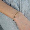 14kt Gold Filled CZ Ball Bracelet - Stretch Gold Beaded Womens Jewelry - Handmade by Isabella Celini