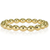 Gold Filled Large Oval Beaded Bracelet - Boho Hippie Style Stackable Layering for Women Tarnish-Free