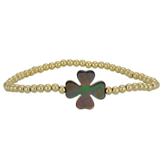 Four Leaf Clover Bracelet, Shamrock Bracelet, Good Luck Bracelet