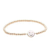 Gold Filled Emoji Smiley Face Stacking Bracelet - Enamel Colors Available