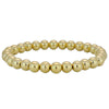14kt Gold Filled 6mm Beaded Stacking Bracelet for Women - Stretch Fit Tarnish-Free  Waterproof