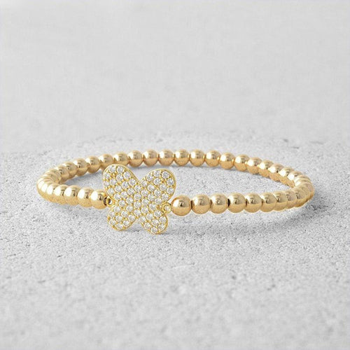 Butterfly Bracelet, Gold Filled Bracelet, Boho Wrap Bracelet,