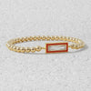 Rectangle Bracelet, Cubic Zirconia Bracelet, Beaded Bracelet