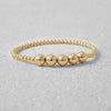 Gold Stack Bracelet, Gold Filled Bracelet, Gold Ball Bracelet,