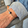 ying yang bracelet, tarnish free jewery, waterproof jewelry, gold filled bracelet, 14kt gold filled