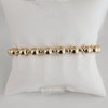 Gold Filled Beaded Stacking Bracelet - 3mm and 6mm Alternating Beads - Handcrafted Jewelry