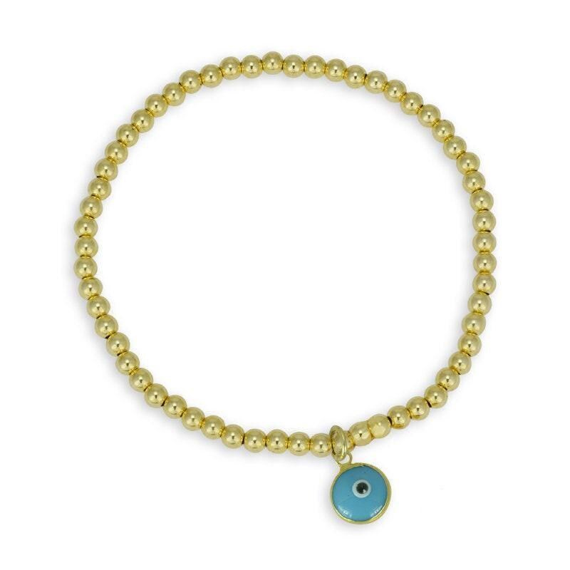 Evil Eye Bracelet, Good Luck Bracelet, Gold Filled Bracelet,
