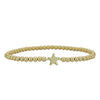 Star Gold Filled Bracelet, Isabella Celini, Gold Filled Beads, Stretch Stacking Bracelet, Celestial Bracelet, Boho Chic, Gift for Women