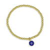 Gold Evil Eye Protection Bracelet for Women - Spiritual Stacking Stretch Evil Eye Charm