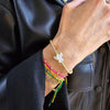 Dainty 14kt Gold Filled Pigeon Mother of Pearl Stretch Bracelet - Tarnish Free Jewelry