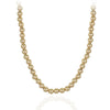 14kt Gold Filled 3 mm Necklace, Dainty Gold Filled Boho Beaded Hippie Jewelry, Tarnish Free Necklace