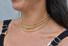 Dainty Gold Filled Beaded Necklace - Boho Graduated Layering Jewelry - Classy Bridemaid Gift - Tarnish Free