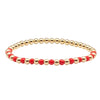 Colorful Stackable Gold Filled Beaded Bracelet - Waterproof Womens Jewelry