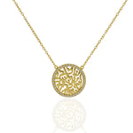 Shema Necklace, Israel Necklace, Zircon Necklace,