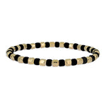 14kt Gold Filled Stacking Bracelet with Faceted and Colorful Beads - Stretch Layering Bracelet