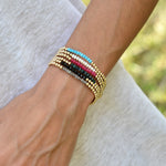 Isabella Celini Bracelet. Stretch Stacking Bracelet, Women Bracelet