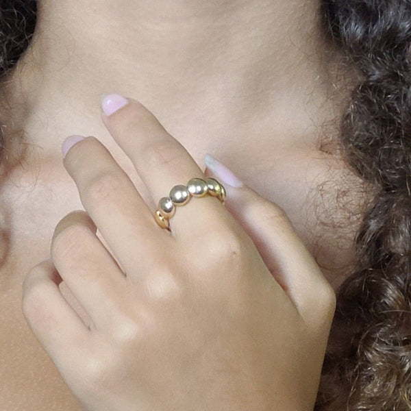 Gold Filled Ring, Stretch Ring, Bohemian Ring,