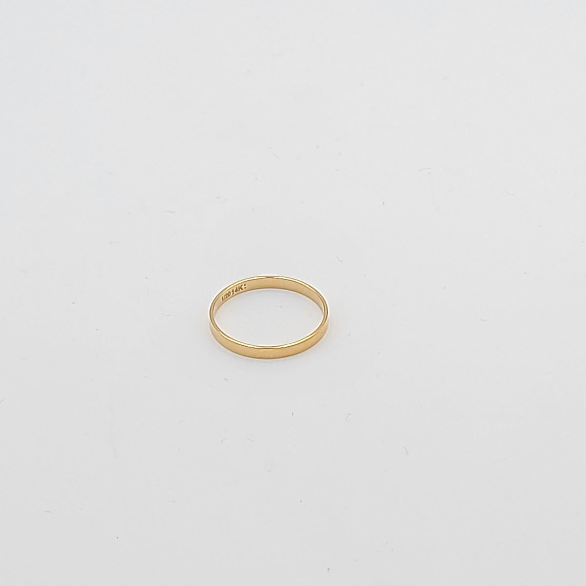 DAINTY STACKING 14k Gold Filled RING, Minimalist Flat Simple Band Delicate Ring