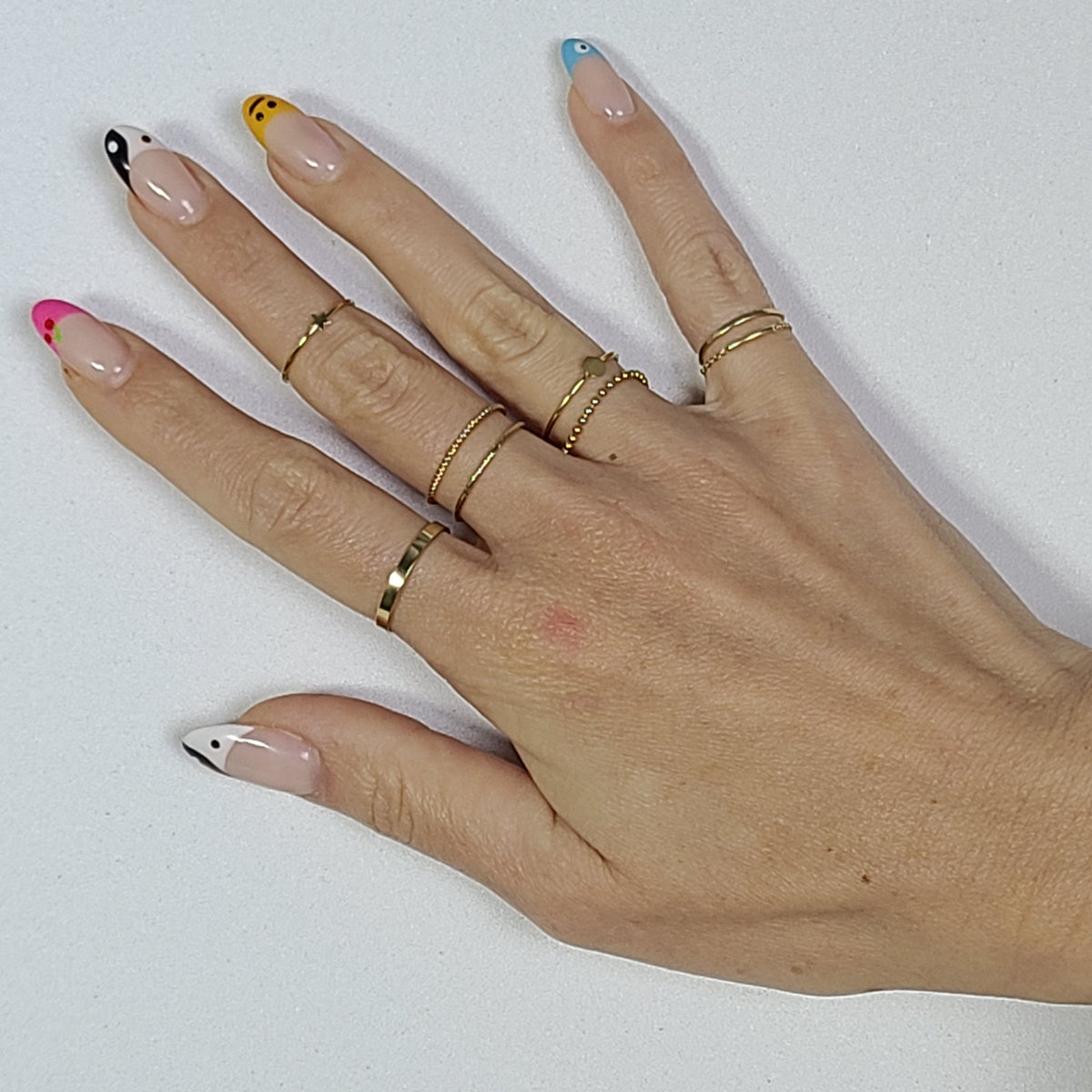 14k Gold Filled Stacking BEAD CHAIN RING, Dainty Gold Ball Chain & Minimalist Style Ladies Ring