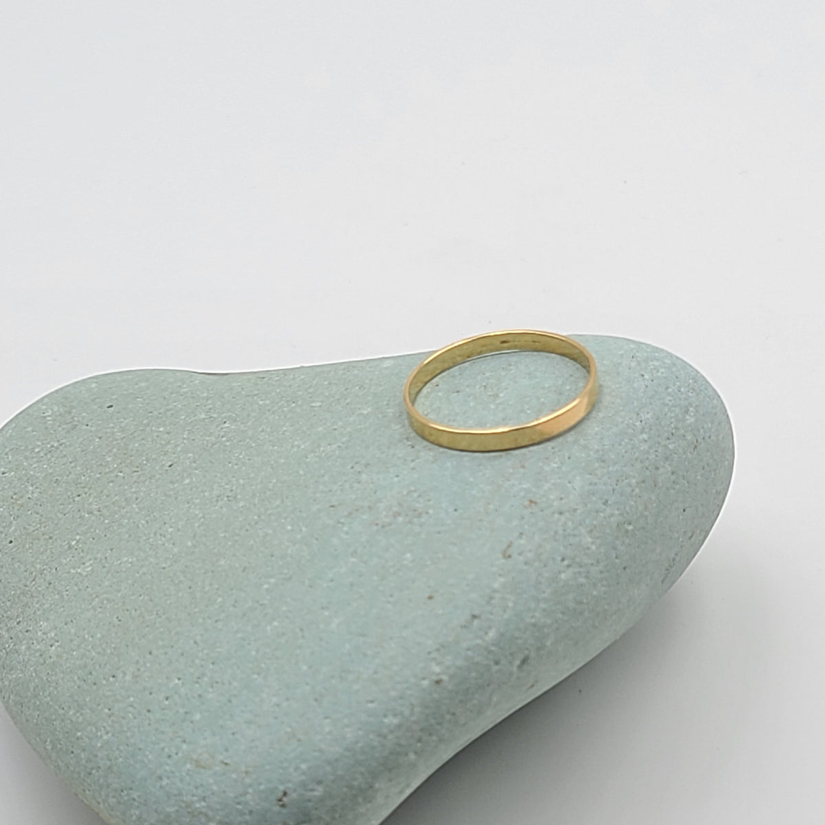Flat Band Ring, Simple Ring, 2.25 mm Wide Ring
