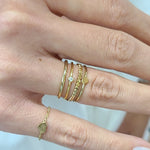 DAINTY Stacking 14k GOLD Filled RING, Delicate 1.5 Mm Wide Band & Simple Plain Ring Jewelry Gift for Women