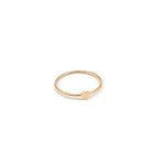 Dainty 14k Gold Filled Heart Ring, Minimalist Band