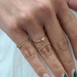 Dainty 14k Gold Filled Heart Ring, Minimalist Band