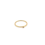 14k Gold Filled DAINTY ZIRCON RING, Minimal Cubic Zirconia Cz Gemstone Delicate Stacking Ring for Ladies