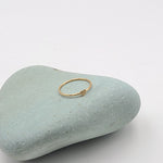 Dainty 14k Gold Filled Heart Ring, Minimalist Band