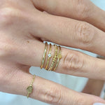 Dainty 14k Gold Filled Heart Ring, Minimalist Band