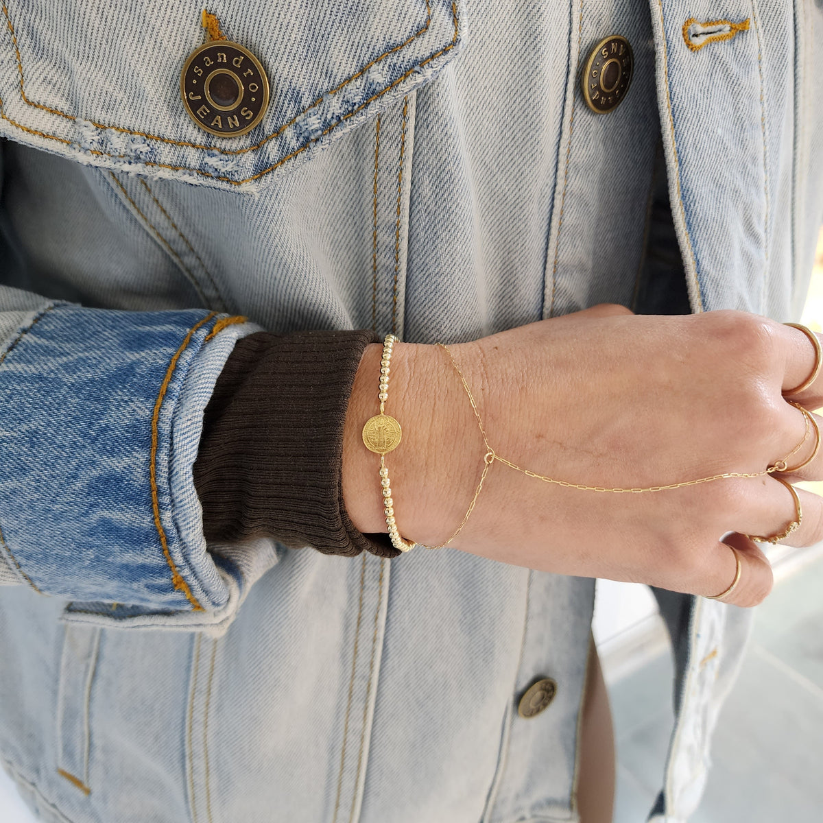 Evil Eye Bracelet, Gold Filled Bracelet, Protection Bracelet,