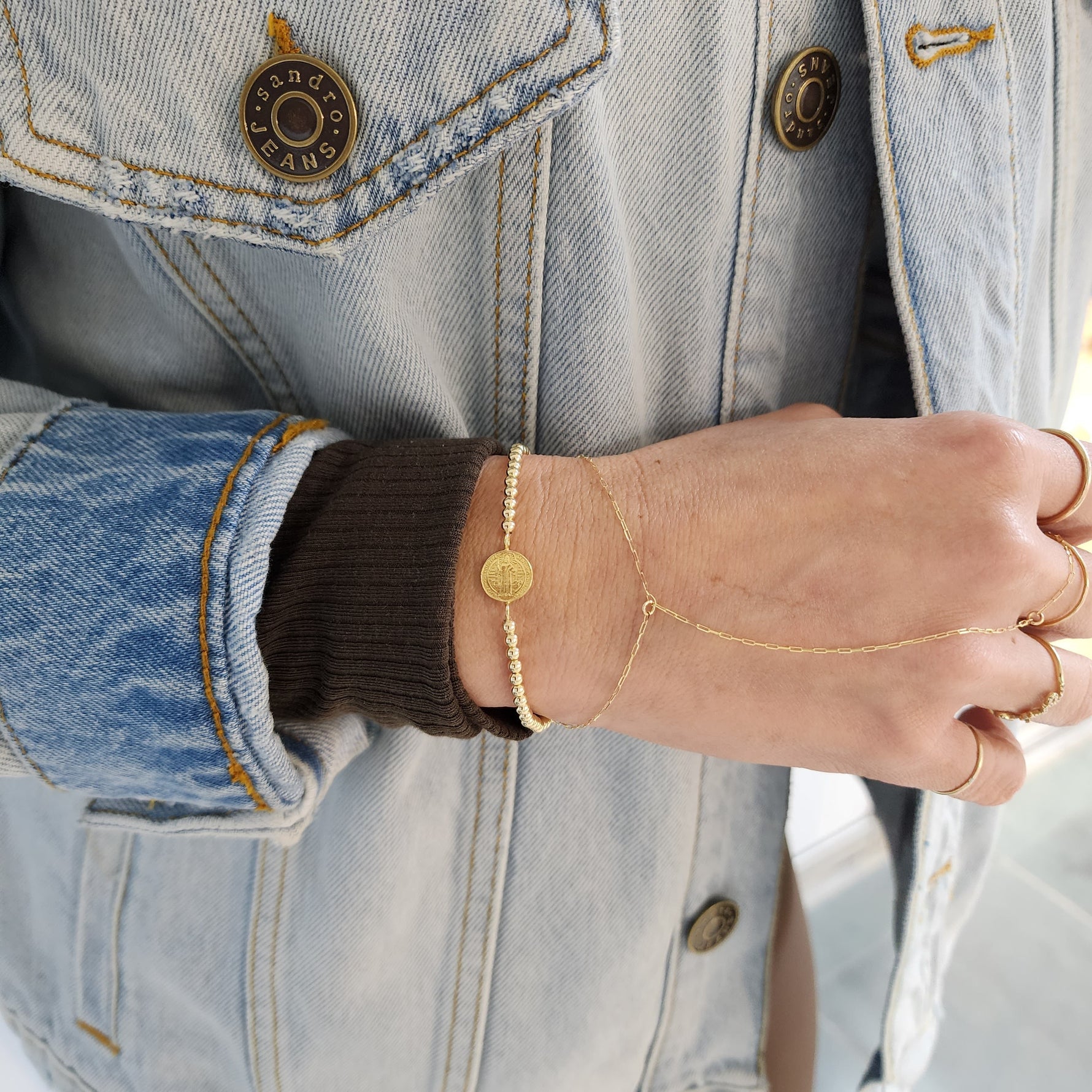 Evil Eye Bracelet, Gold Filled Bracelet, Protection Bracelet,