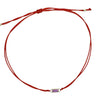 Red String Cord Bracelet with 14kt Solid Gold Sapphire  Pendant