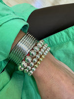 Set Of 7 Bangles- Durable Gold Plated Stackable Bangle Bracelets Perfect For Women And Bridesmaid Gift