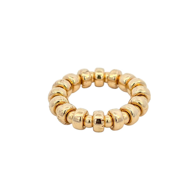 5mm Roundel with 3mm Gold Filled Beaded Stacking Ring