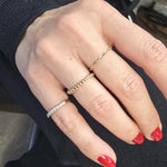 14kt Gold Filled 2mm Beaded Ring - Tarnish-Free Waterproof