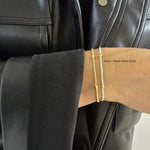 14kt Gold Filled 2mm Beaded Bracelet - Stackable, Adjustable Layering Piece