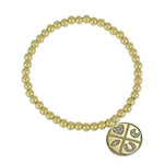 Charm Bracelet, Disc Bracelet, Beaded Bracelet