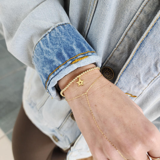 Star Bracelet, Gold Filled Bracelet, Gold Stack Bracelet,
